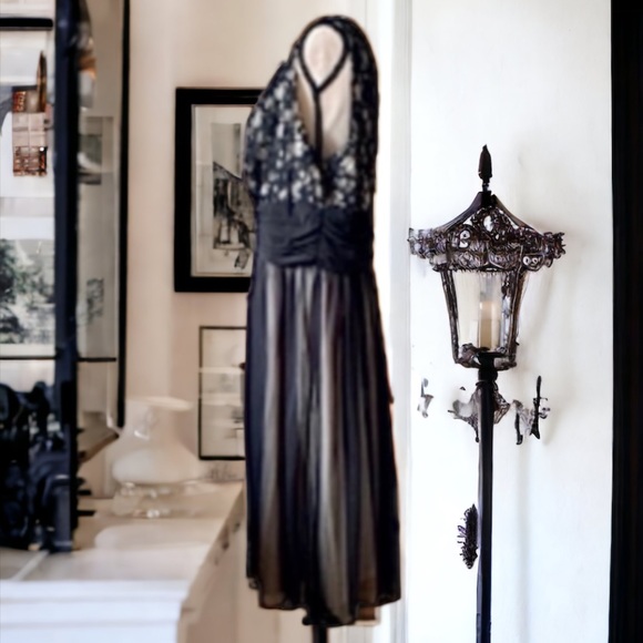 K JORDAN BLACK LACE DRESS SIZE 24W - Picture 10 of 11